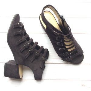 Black Cutout Small Heels Cityclassified